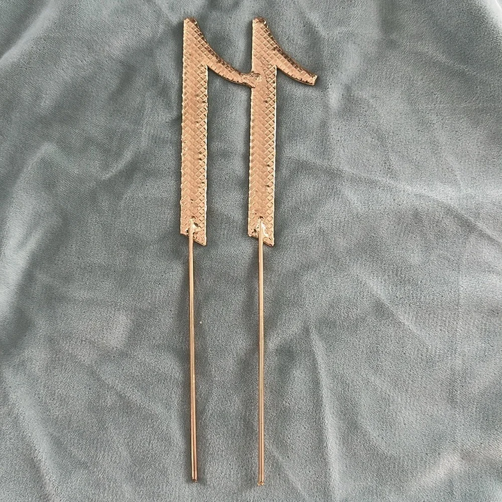 Gold Cake Topper with Rhinestones - Picture 6 of 7